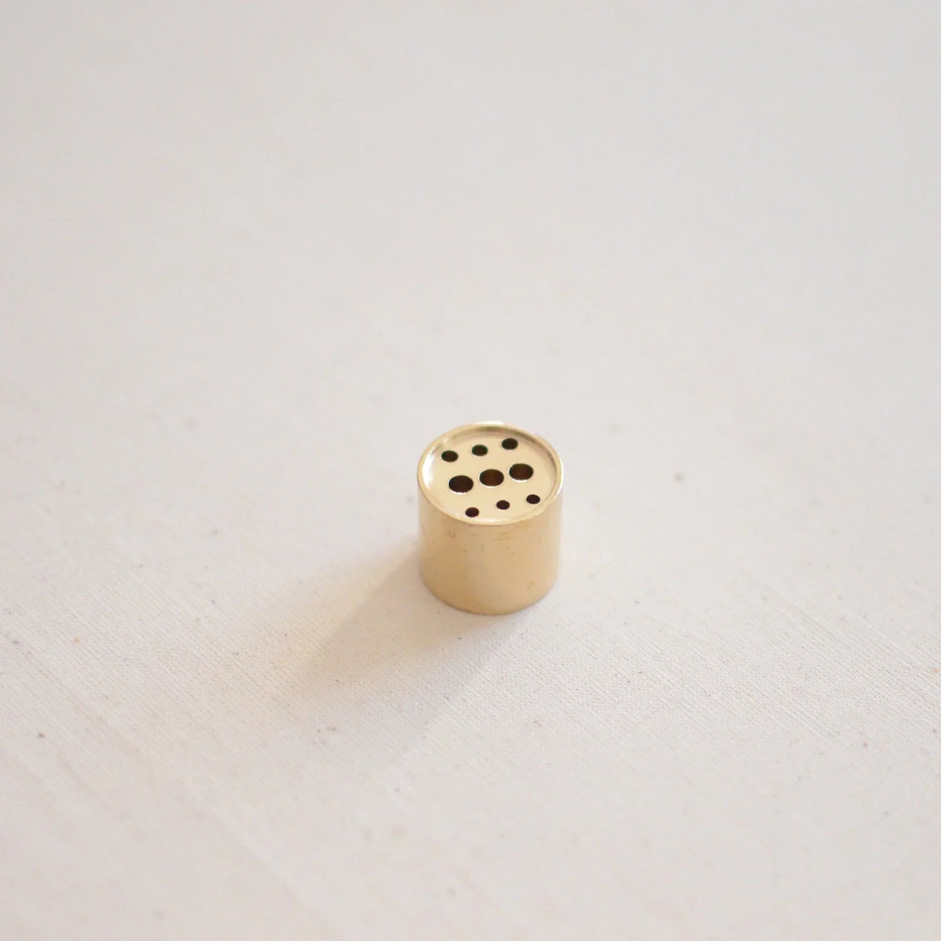 Cedar and Myrrh Incense Holder Brass Cylinder