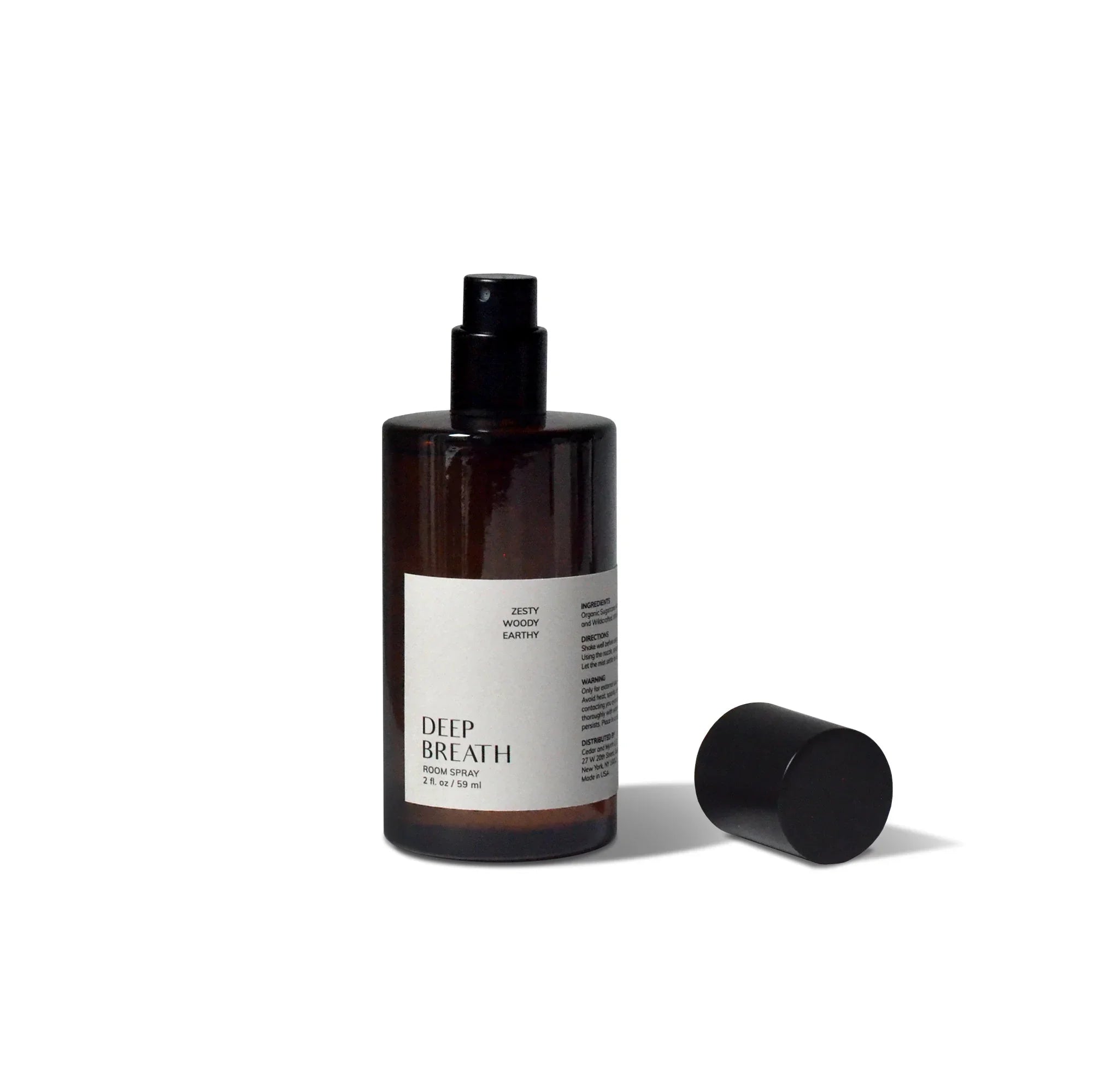 Cedar and Myrrh Room Spray Deep Breath – Zesty · Woody · Earthy