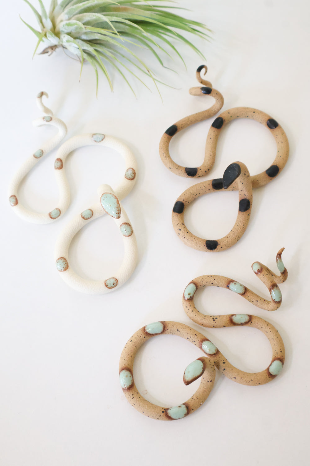 Carter + Rose 3 Small Ceramic Snakes