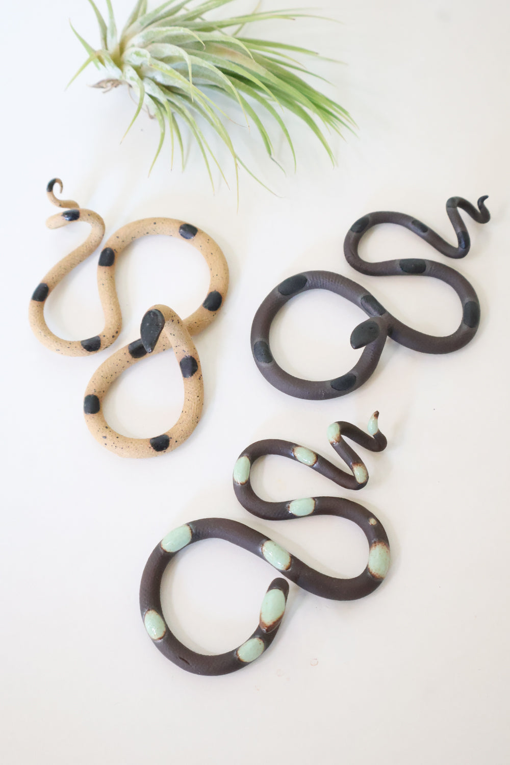 Carter + Rose 3 Small Ceramic Snakes