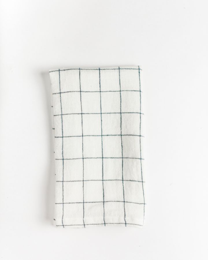 Creative Women Stone Washed Linen Windowpane Napkins