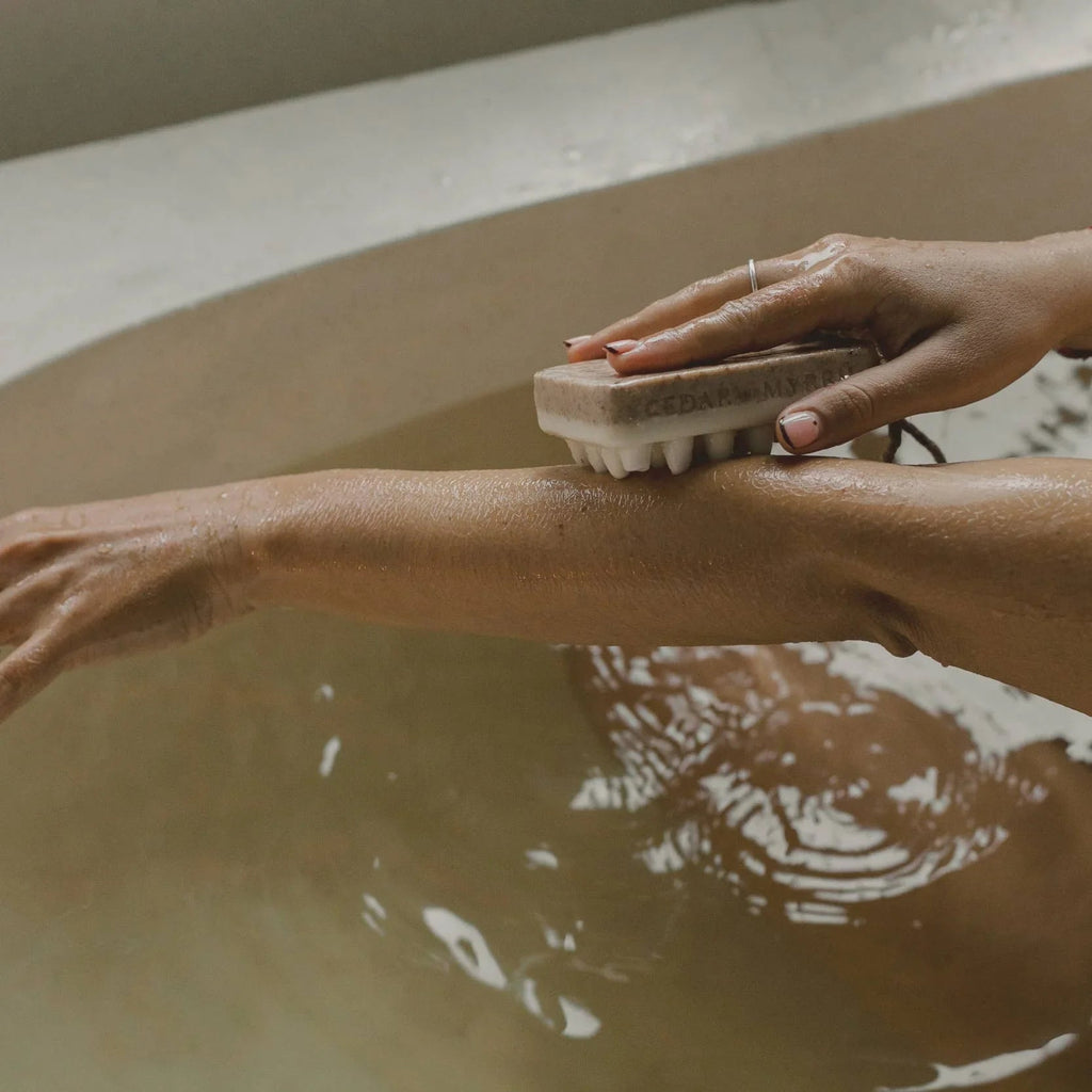Cedar and Myrrh Bar Soap Exfoliating | Palo Santo | Hand-wrapped Version | Limited