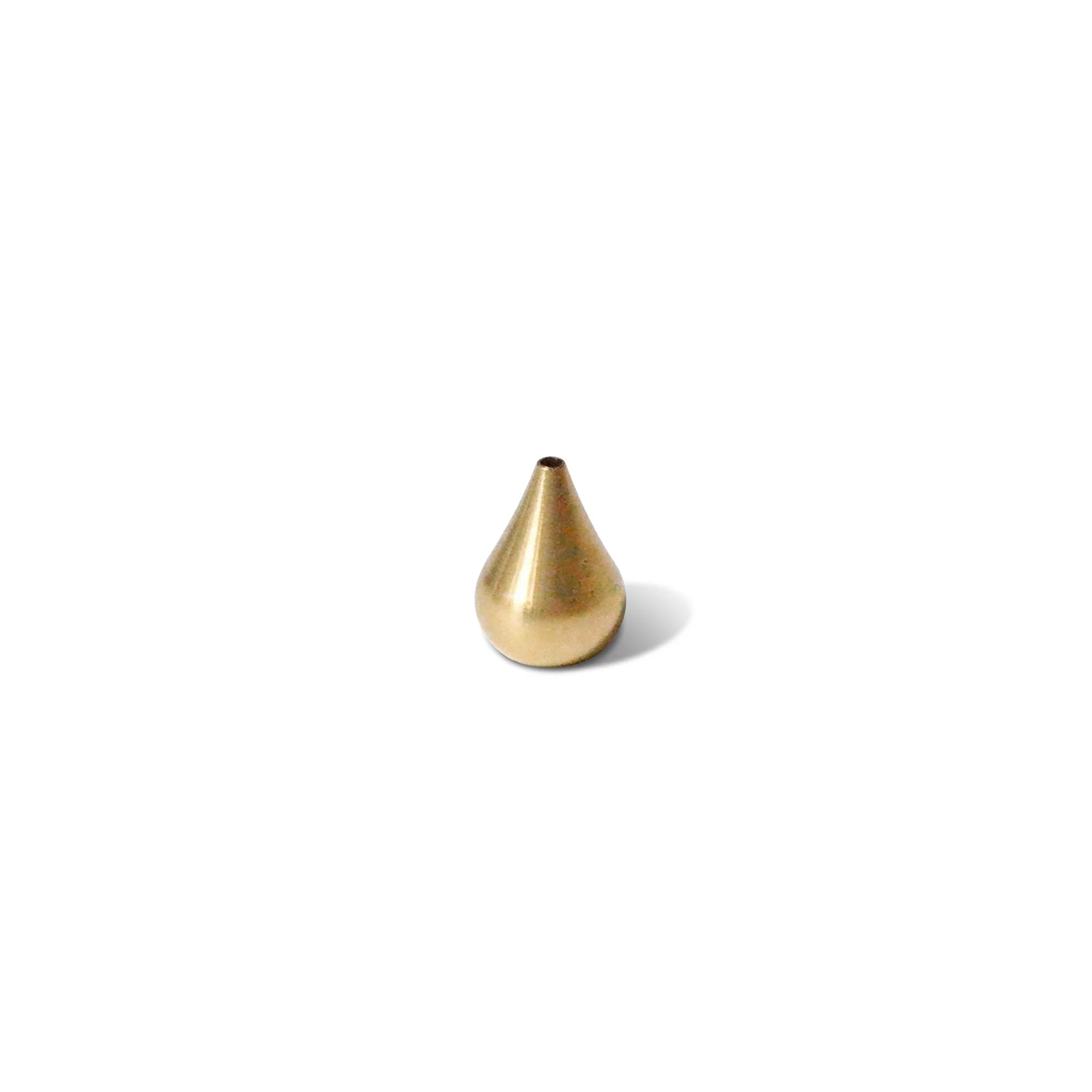 Cedar and Myrrh Incense Holder Brass Waterdrop | Tall