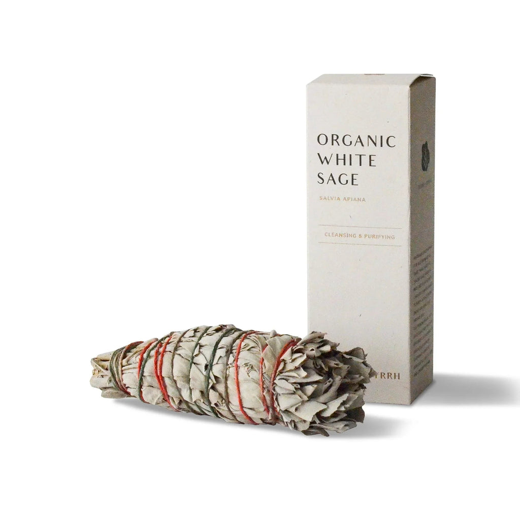 Cedar and Myrrh Smudge Stick Organic White Sage | Medium
