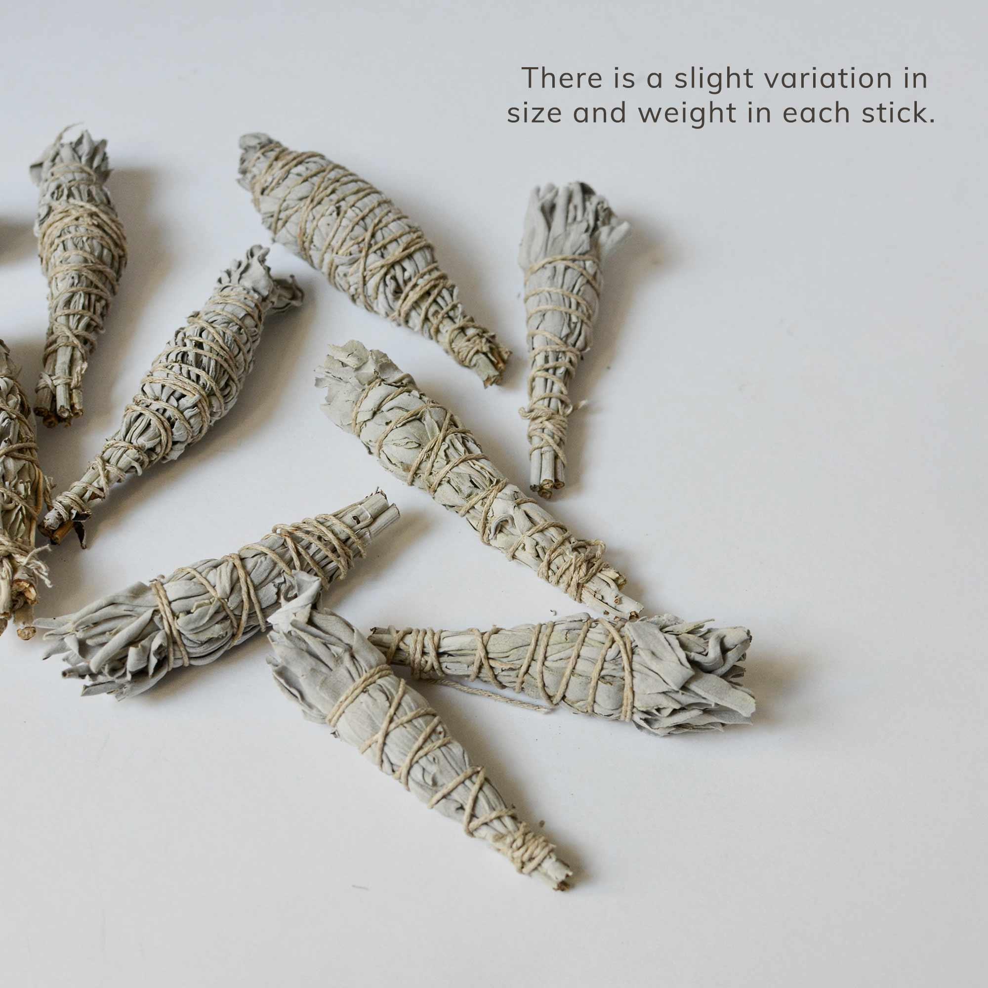 Cedar and Myrrh Smudge Stick Organic White Sage | Mini