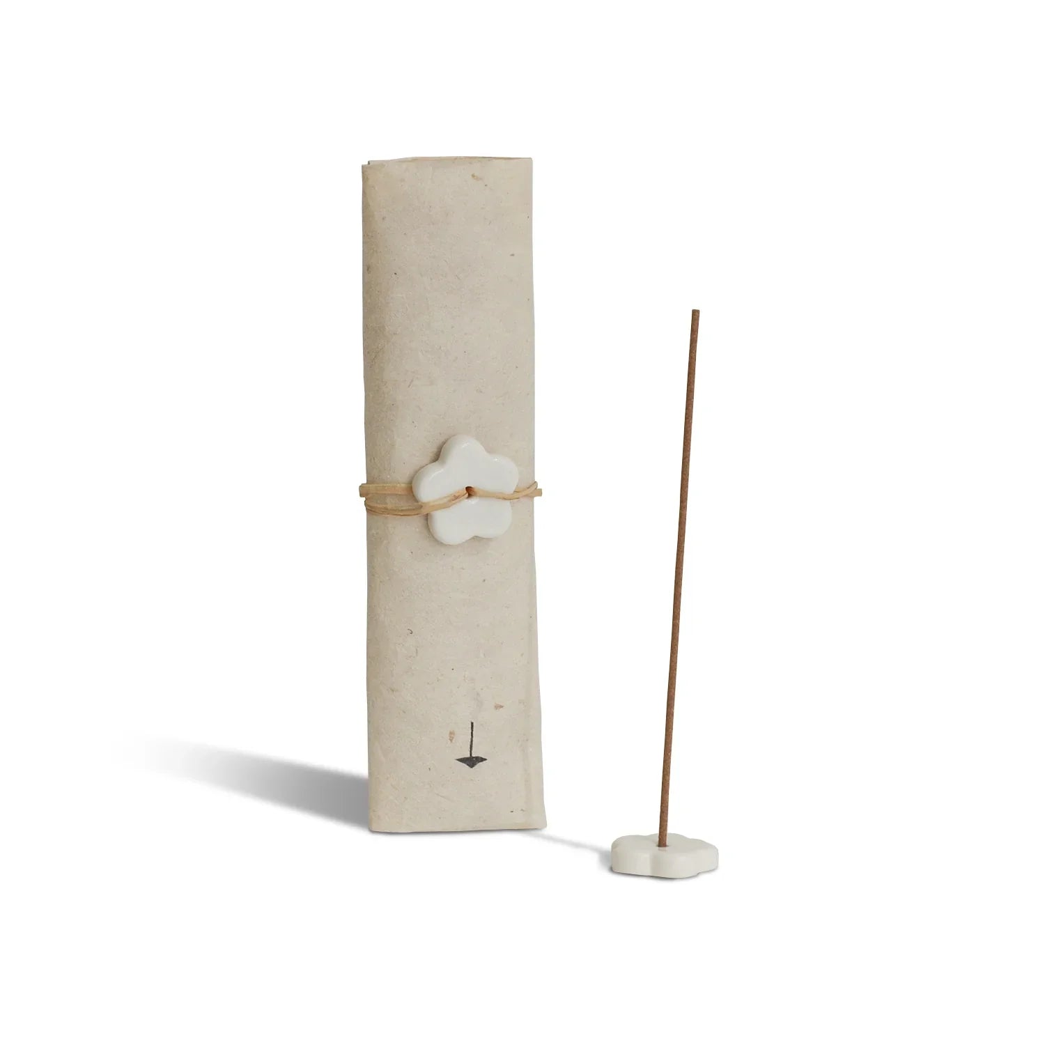 Cedar and Myrrh Incense Stick Set | White Sage Japanese | 30 Sticks & Ceramic Holder